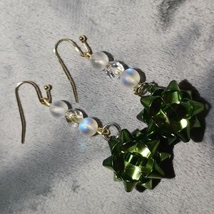 Christmas present earrings